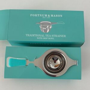 Fortnum & Mason Tea Strainer with Teal Handle